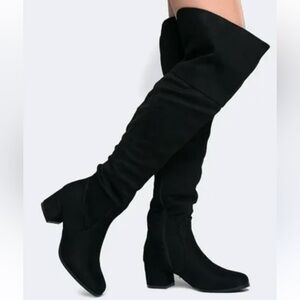 Tall Knee High Black Boots